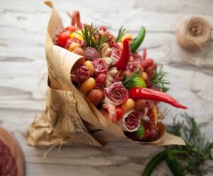bouquet charcuterie fromage piments romarin frais