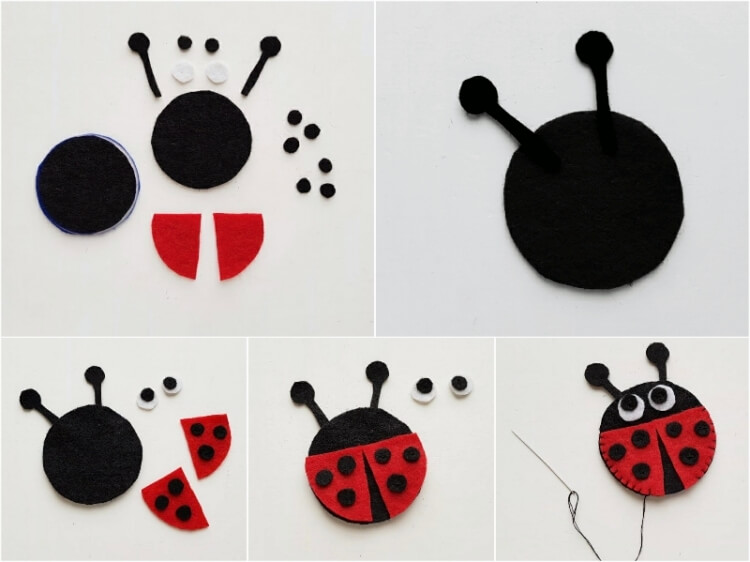bricolage coccinelle maternelle embout crayon