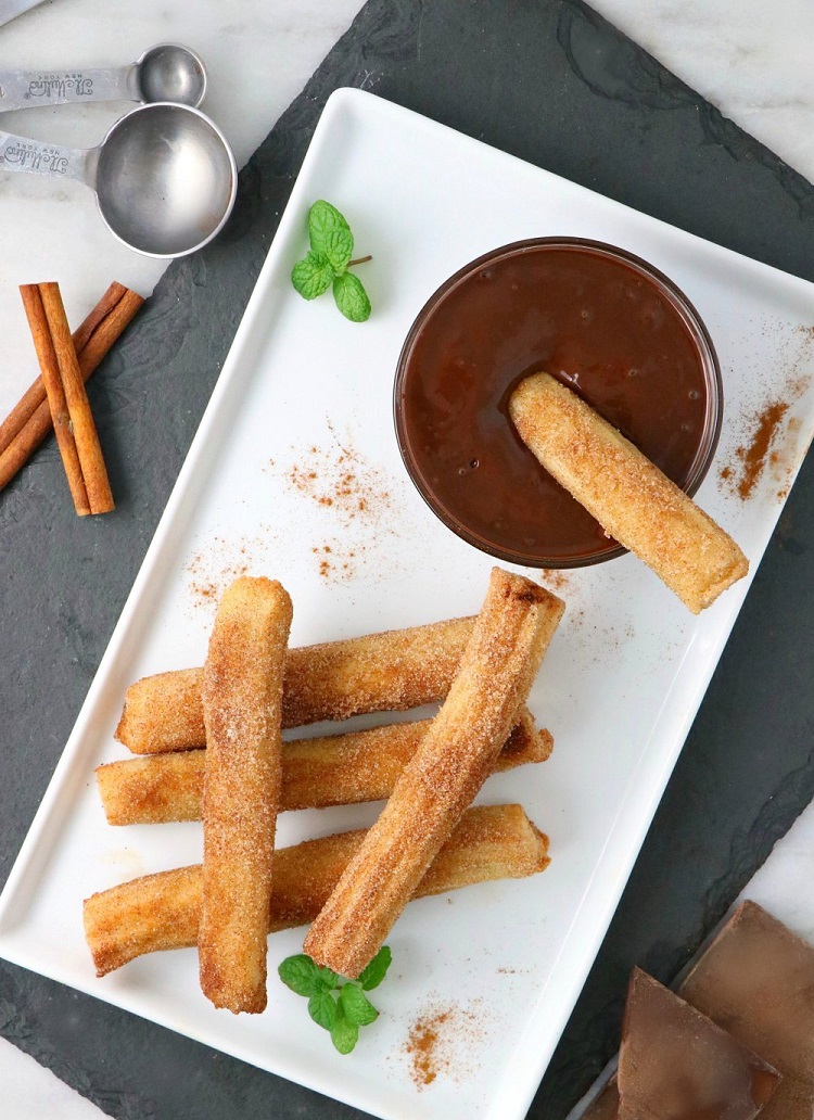 chichis vegan recette churros végétalien et sains au four