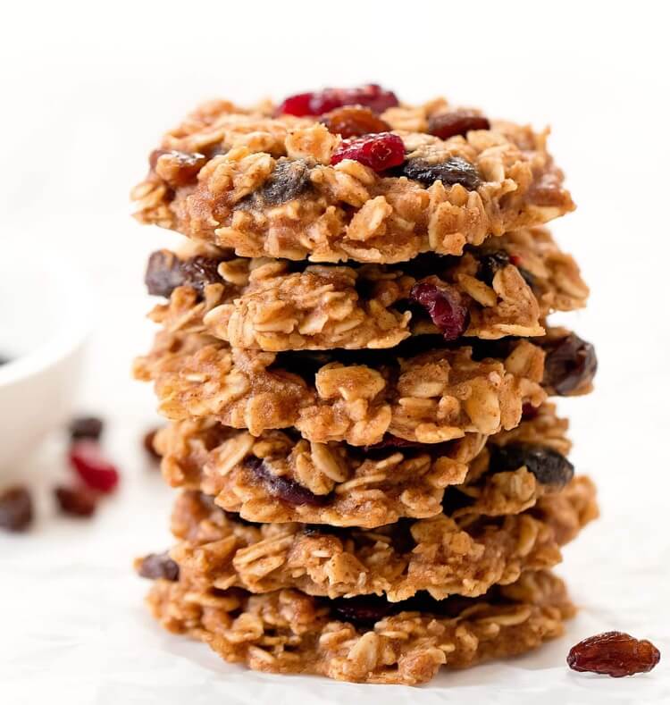 cookies granola healthy fruits seches noix