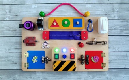 diy tableau de jeux bébé garçon
