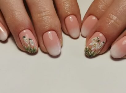 ongles florales pour le printemps