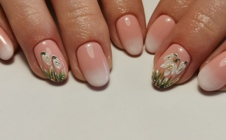 ongles florales pour le printemps