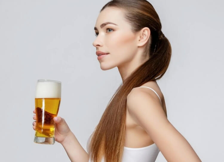 rinçage acide cheveux avec bière