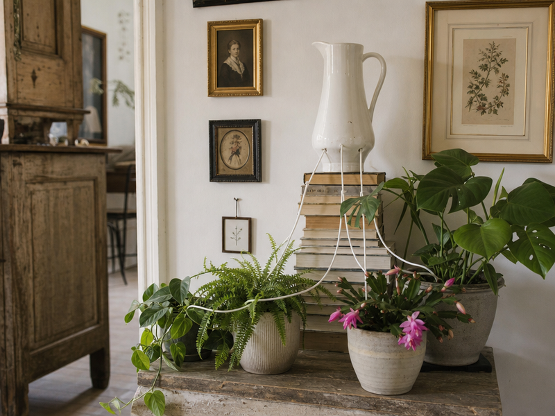 arrosage automatique pour plantes intérieur par capillarité méthode arrosage efficace