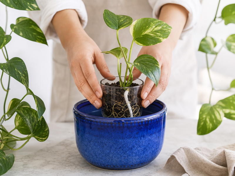 arrosage automatique pour plantes intérieur avec bouteille plastique ficelle de coton