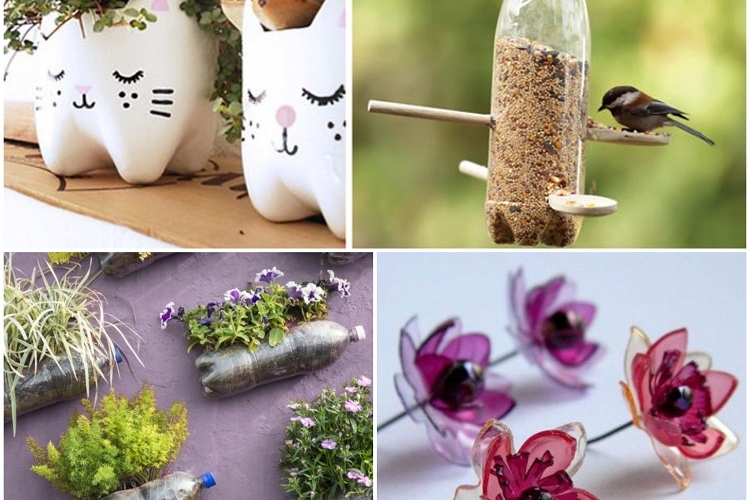 Bricolage avec bouteille plastique - 11 idées récup pour le jardin