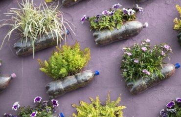 bricolage bouteilles plastiques pour le jardin et l'intérieur