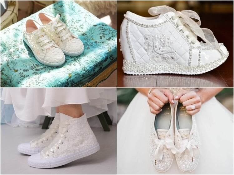 chaussures de mariage juin 2021 baskets blanches