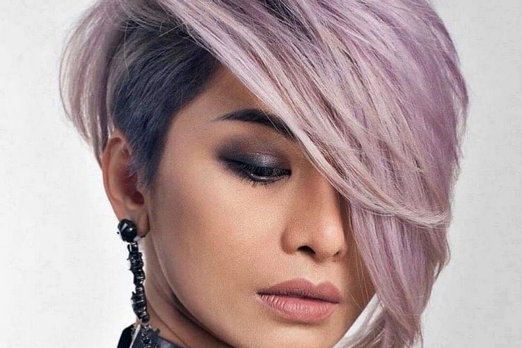 Coupe courte asymétrique 2021- 30 idées pour les cheveux variés