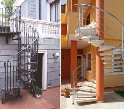 escalier extérieur design construction architecturale rôle pratique