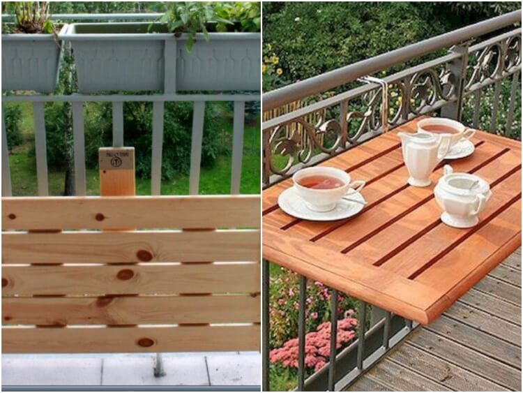 Fabriquer une table de balcon suspendue - Clem Around The Corner