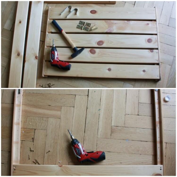 fabriquer table pour petit balcon ensemble outils bricolage