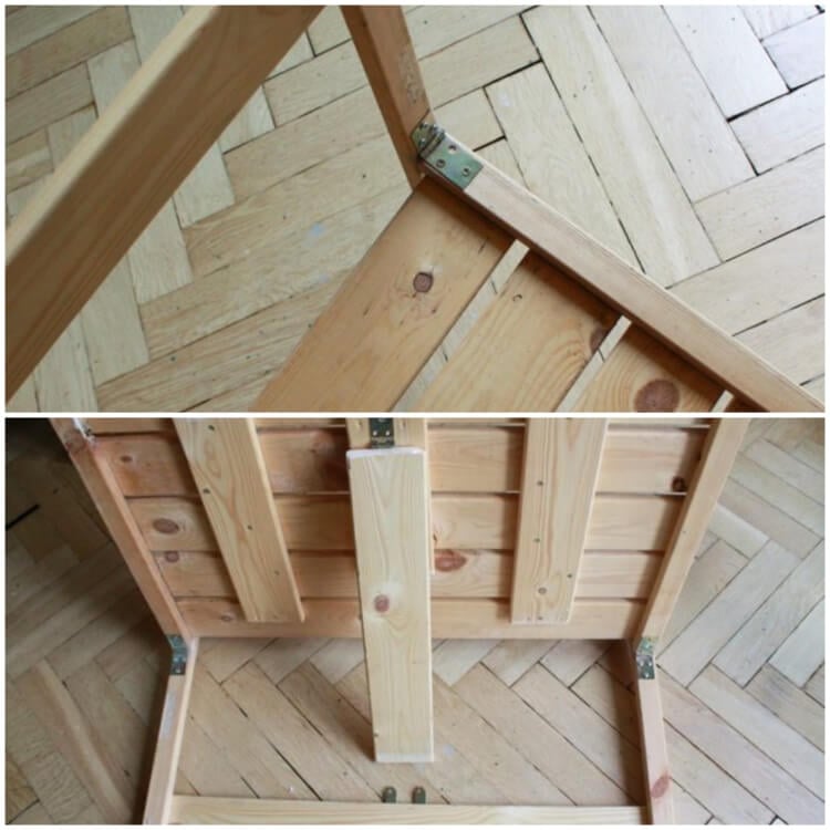 fabriquer table pour petit balcon faire stable fixer barre support
