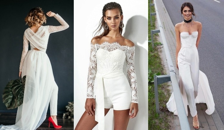 idées combinaison de mariée 2021 styles variés