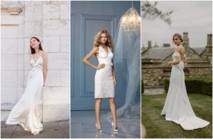 idées robe mariée simple chic longueurs différentes