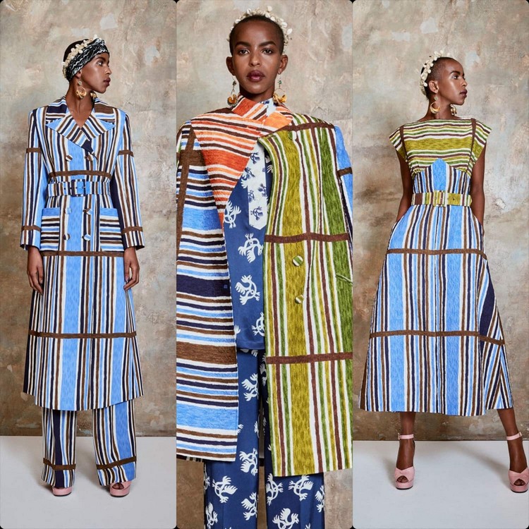 idées robe été 2021 ethnique Duro Olowu semaine mode Londres