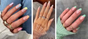 nail art été 2021 avec des nuances sorbet