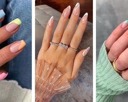 nail art été 2021 avec des nuances sorbet