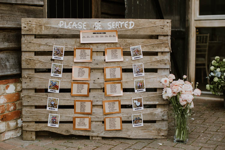 plan de table pour mariage champêtre en palette de bois