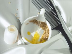 vertus beuté huile de moutarde pousse cheveux solution naturelle anti pellicules