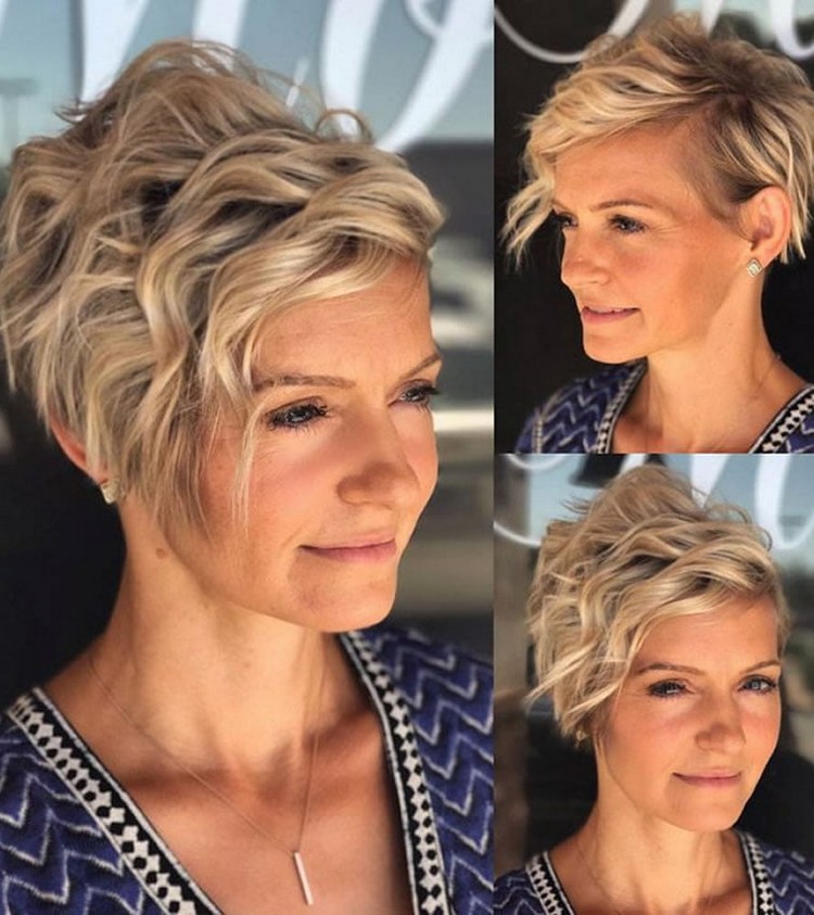 View all dimensions asymmetrical short haircut for women over 50
