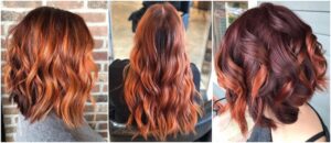 balayge cuivré cheveux bruns nuances tendance 2021
