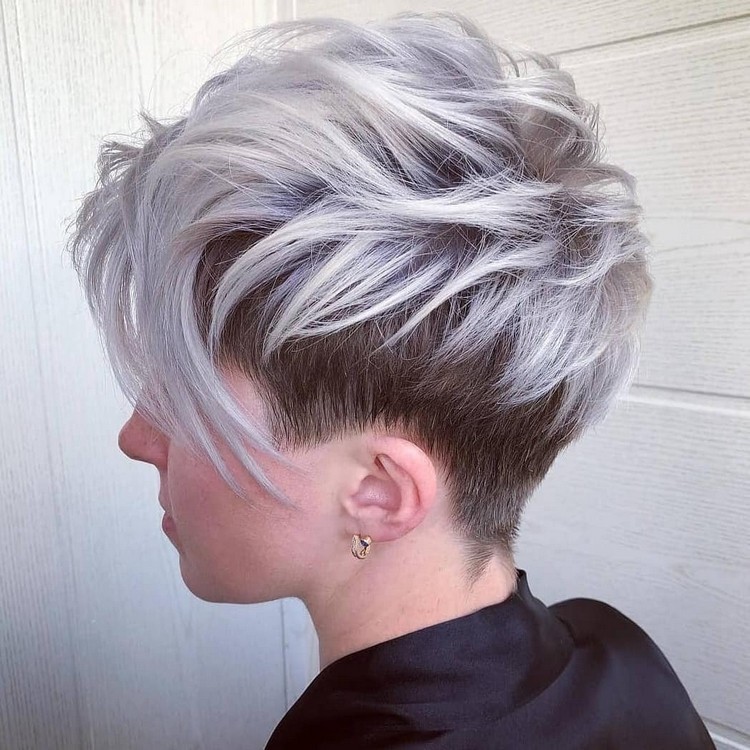 Teenage Girl Hair 2021 Short Haircut Genie Haircut Lavender Gray