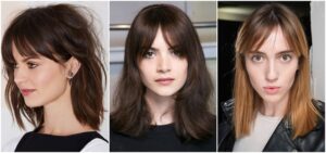 coiffure avec frange rideau cheveux courts tendances 2021