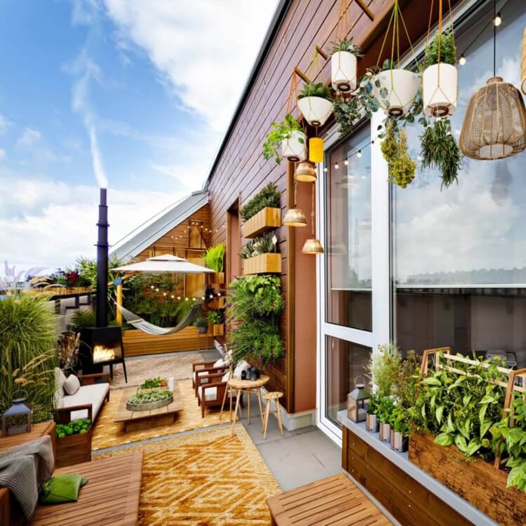 comment faire un mur végétal balcon plantes retombantes fleurs vivaces