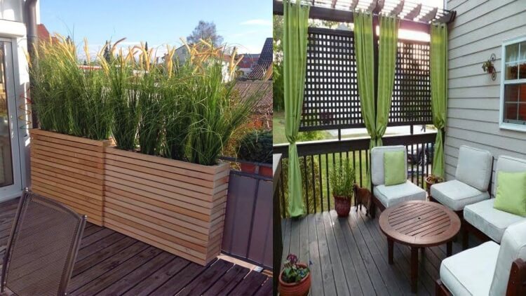 fabriquer un brise-vue balcon intimité bel environnement