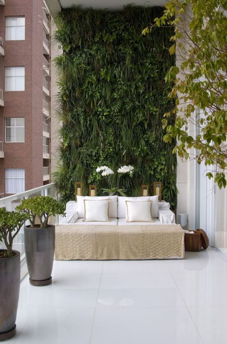 mur végétal balcon DIY remplir jardinières plantes choix