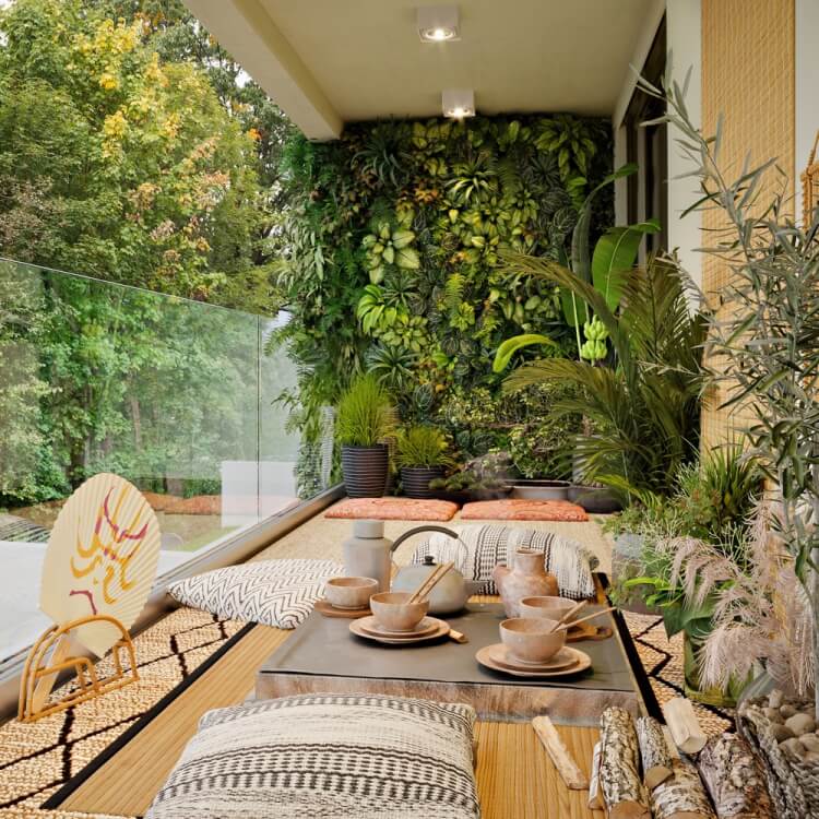 mur végétal balcon choix espace bricolage jardinières verdissement