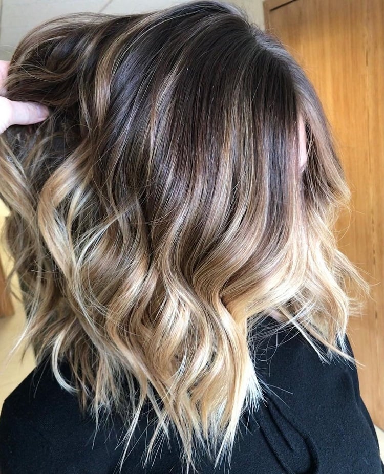 ombre bronde hair technique balayage tie and dye
