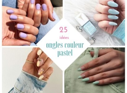 ongles couleur pastel idées manucures été 2021