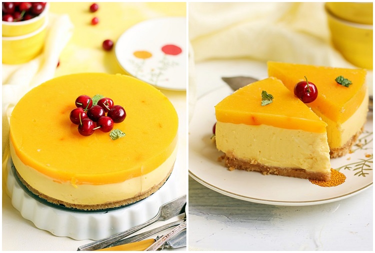 recette cheesecake coulis mangue facile sans cuisson 