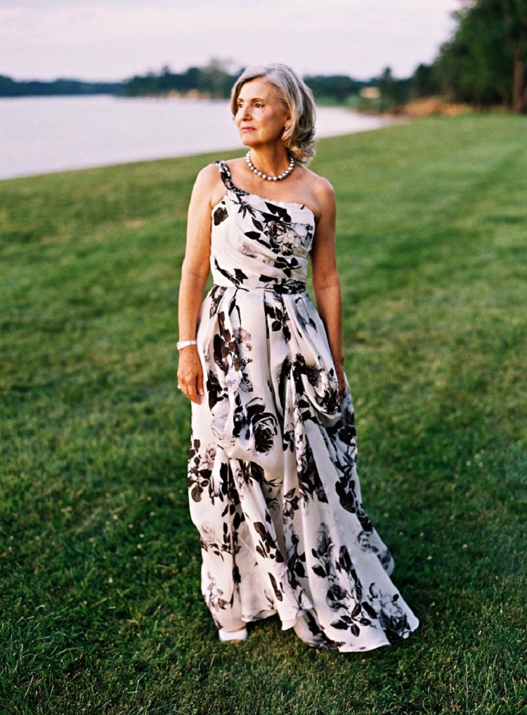 tenue mariage femme 50 ans robe longue florale