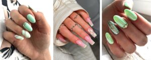 Ongles vert pastel – les meilleurs designs sans fautes de goût