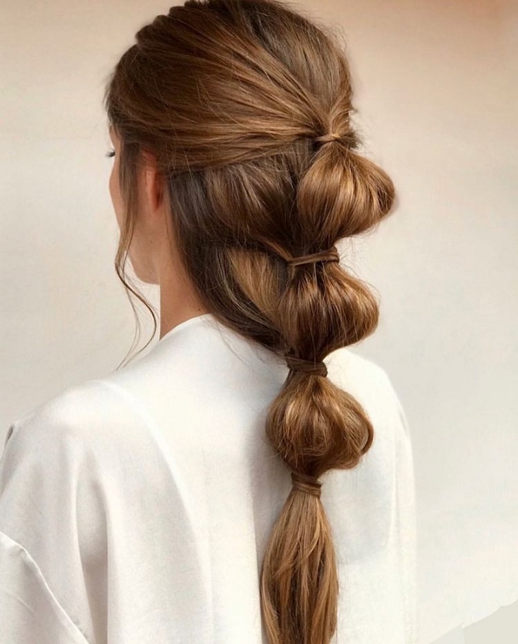 Attached hairstyle easy medium long hair