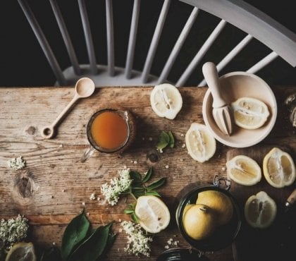 comment préparer limonade sureau maison citron miel