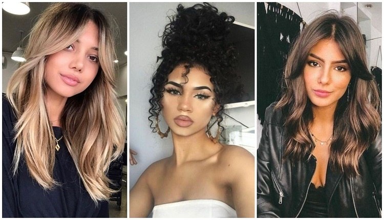 frange rideau longue 2021 pour quel type de cheveux long lisses bouclés