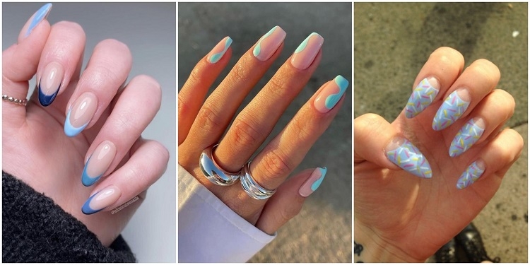 Manucure bleu pastel : 20+ idées de Nail Art à chiper