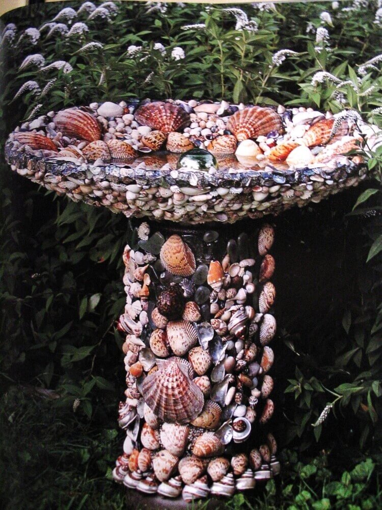 idée décoration avec coquillages diy pour le jardin