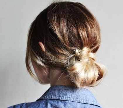 idée chignon bas décoiffé facile faire soi meme