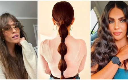 idées coiffure cheveux longs 2021 femme bouclés ondulés attachés lisses