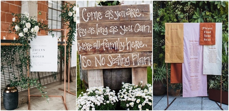 idées originales pour faire un panneau de bienvenue mariage diy personnalisé