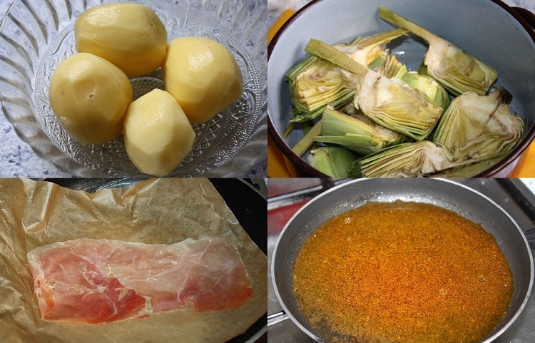 recette facile et légère de mousse d artichaut en verrine avec des pommes de terre du jambon et du paprika