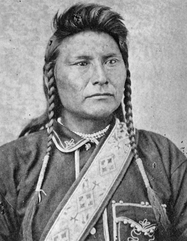 chef amérindien Joseph tribu Nez Perce nuque longue homme