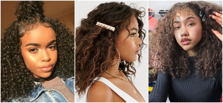 Hairstyle for curly hair for back to school 2021