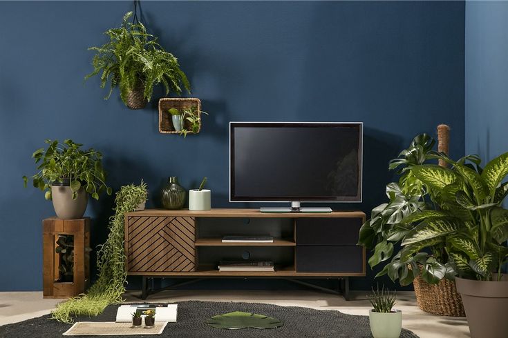 meuble tv moderne bois massif